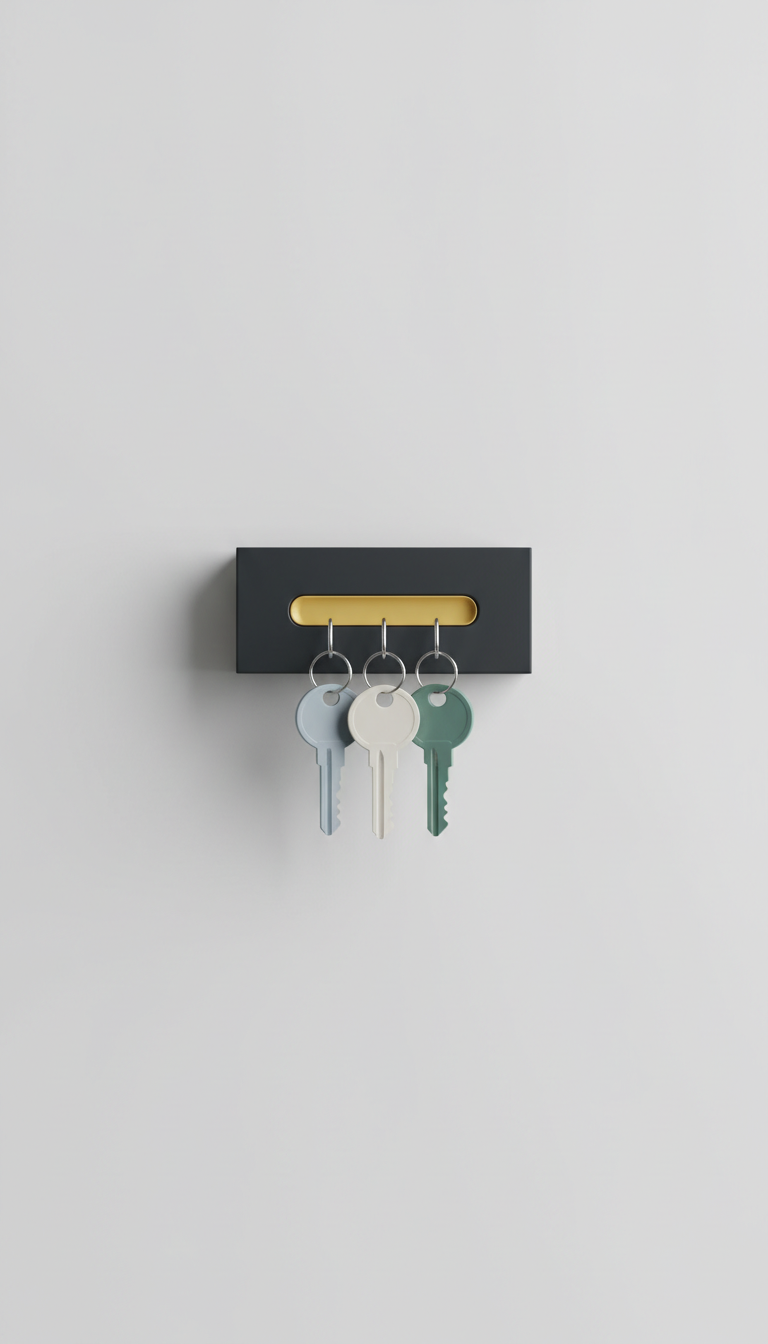 Soporte minimalista magnético para llaves